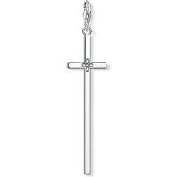 Thomas Sabo Charm Club Cross Charm - Silver/White