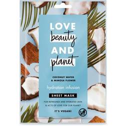 Love Beauty & Planet Face Sheet Mask Coconut Water & Mimosa Flower 21ml