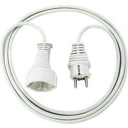 Brennenstuhl 1168120015 Rallonge électrique IP20 H05VV-F3G1,5 de 2 m (Blanc)