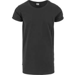 Urban Classics Long Shaped Side Zip T-shirt Black