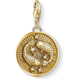 Thomas Sabo Charm Club Zodiac Sign Pisces Charm - Gold/White