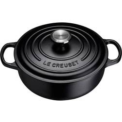 Le Creuset Matte Black med låg 24cm