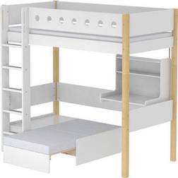 FLEXA White High Bed with Casa Module 42.9x82.7"