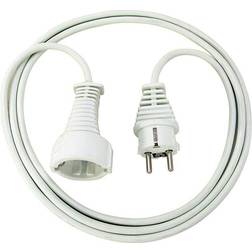 Brennenstuhl 1168430 Alargador eléctrico IP20 H05VV-F3G1,5 de 3 m (Blanco)