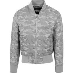 Urban Classics Tonal Camo Bomber Jacket - Stone