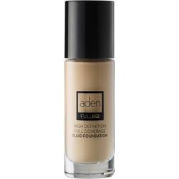 Aden Cosmetics Full HD Fluid Foundation fond de teint liquide longue tenue teinte 02 Ivory 20 ml