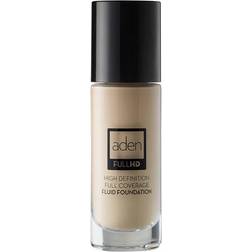 Aden Full HD Fluid Foundation #01 Porcelain