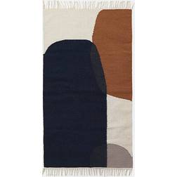 ferm LIVING 9283 Merge Blå, Multifarve, Hvid, Brun, Grå 80x140cm