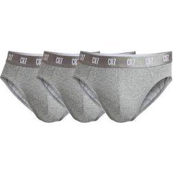 CR7 Men's Basics Briefs 3-pack - Grey