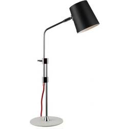 Texa Design Bergamo Black/White/Chrome Bordslampa 68cm