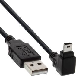 InLine Down Angled 90° USB A-USB Mini-B 5 Pin 2.0 1m