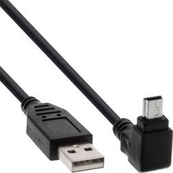 InLine Up Angled 90° USB A-USB Mini-B 5 Pin 2.0 0.3m