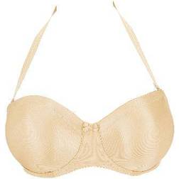 PrimaDonna Satin Strapless Bra - Cognac