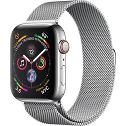 Apple Watch Series 4 Cellular 40mm Stainless Steel Case with Milanese Loop