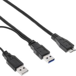 InLine 2xUSB A-USB Micro-B 3.0 2m