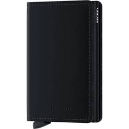 Secrid Slimwallet Matte Black - Matte Black/Red