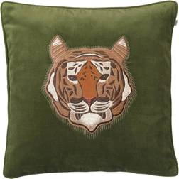 Chhatwal & Jonsson Tiger Copricuscino Verde (50x50cm)
