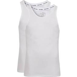 Calvin Klein Modern Cotton Sin Mangas Blanco - White