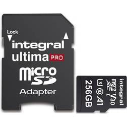 Integral MicroSDHC/SDXC Card V30 Premium High Speed 256GB Black
