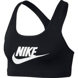 Nike Swoosh Futura Bra - Zwart
