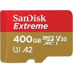 SanDisk Extreme microSDXC Class 10 UHS-I U3 V30 A2 160/90MB/s 400GB +Adapter