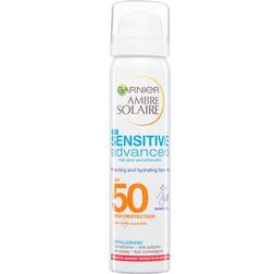 Garnier Ambre Solaire Sensitive Advanced Hydrating Face Sun Cream Mist SPF50 2.5fl oz