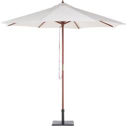 Beliani Parasol de Jardin 270 cm Polyester Beige Résistant 270cm