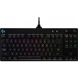 Logitech G Pro Mechanical Gaming Keyboard Ultra Portable Tenkeyless Design 16.8 Million Color Lightsync RGB Backlit Keys