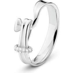 Georg Jensen Torun Ring - Silver/Diamonds