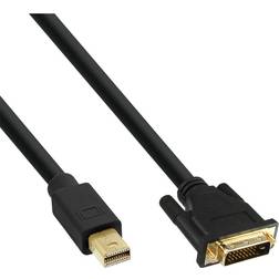 InLine Gold DVI-D - DisplayPort Mini 1m