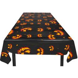 Table Cloth Scissors Scary Pumpkin