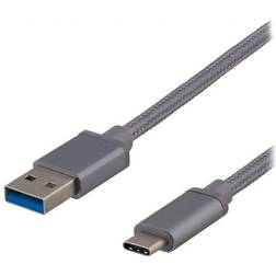 Deltaco USB A-USB C 3.1 (Gen.1) 0.2m