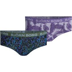 Björn Borg Leopard and Palmleaf Hipster For Girls 2-pack - Pattern-2 (1831-1327)