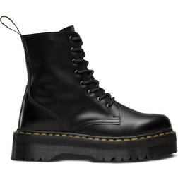 Dr. Martens Jadon Smooth Leather Platform - Black Polished Smooth