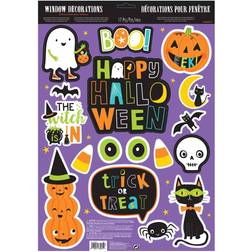 Amscan Decal Hallo-Ween Friends Window Glitter