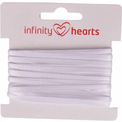 Infinity Hearts Satinband Double Sided 3mm 029 Hvid - 5m