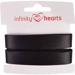 Infinity Hearts Satinband Double Sided 15mm 030 Sort - 5m