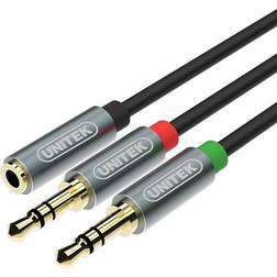 Unitek 2x3.5mm - 3.5mm M-F 0.2m