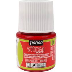 Pebeo Vitrea 160 Glossy Glass Paint Pepper Red 45ml