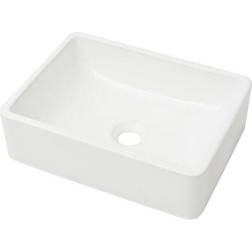 vidaXL Lavabo De Cerámica Blanco 41x30x12 cm