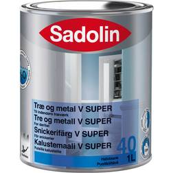 Sadolin V Super 40 Metalmaling, Træmaling Hvid 1L