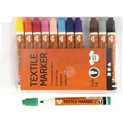 Textile Marker 2-4mm 12 Pieces