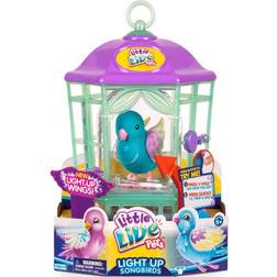 Moose Little Live Pets Light up Songbirds Cage Rainbow Glow