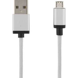 Deltaco Prime Braided USB A-USB Micro-B 2.0 2m