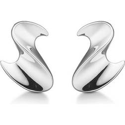 Mads Z Big Wave Earrings - Silver