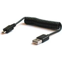 Savio Spiral USB A-USB Micro-B 2.0 1m