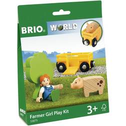 BRIO WORLD Maatilan tyttö -leikkisetti