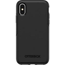 OtterBox Symmetry Series Coque de protection pour téléphone portable polycarbonate, caoutchouc synthétique noir pour Apple iPhone XS