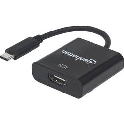 Manhattan SuperSpeed+ USB C-HDMI M-F 0.1m