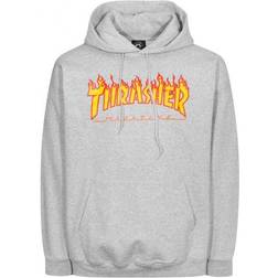 Thrasher Magazine Flame Logo Hoodie - Grey